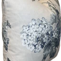 Thibaut Sussex Hydrangea Bristol Collection Slate & Linen Double Sided Cushion Cover Pillow Cover - thumbnail 3