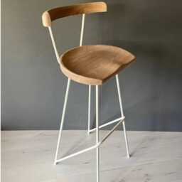 stool, Counter, Rustic, Metal, Leather, Custom, Modern, Dining, Height, Kitchen, With Back, Outdoor, Industrial - thumbnail 2