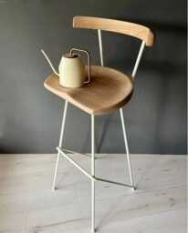 stool, Counter, Rustic, Metal, Leather, Custom, Modern, Dining, Height, Kitchen, With Back, Outdoor, Industrial - thumbnail 1
