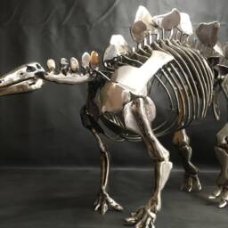 Handmade Welded Stegosaurus Skeleton Sculpture - thumbnail 3