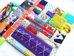 Busy Blanket For Demetia, Fidget Quilt Alzheimer's , Sensory Activity Mat Gift Parents Grandfather, Autism - thumbnail 1