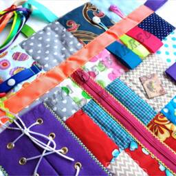Busy Blanket For Demetia, Fidget Quilt Alzheimer's , Sensory Activity Mat Gift Parents Grandfather, Autism - thumbnail 4