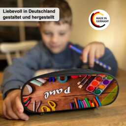 Personalized Pencil Case With Name For Back To School, Box, Gift Starting School Cone Filler, Small - Craft Table - thumbnail 2