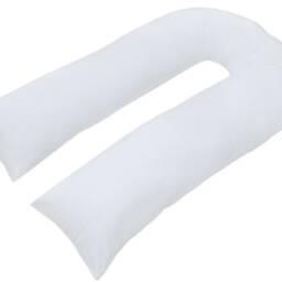 Hollowfibre 9Ft U Shaped Pillow With Free Pillowcase Maternity Pregnancy Pain Relief Body Support in Attractive 5 Colours - thumbnail 2