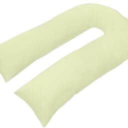 Hollowfibre 9Ft U Shaped Pillow With Free Pillowcase Maternity Pregnancy Pain Relief Body Support in Attractive 5 Colours - thumbnail 3