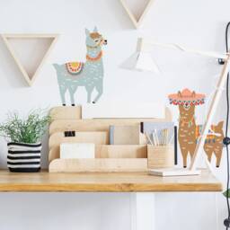 Llamas Set Wall Decal/Nursery Decor Cactus Llamas Wall Stickers - thumbnail 3