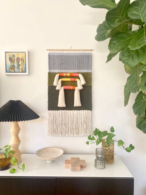 Handwoven Wall Hanging, Weaving, Tapestry, Art - image 1
