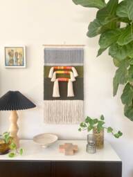 Handwoven Wall Hanging, Weaving, Tapestry, Art