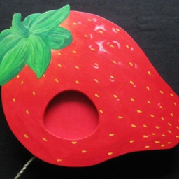Strawberry, Strawberry Girl, Movable Wooden Screen, Wall Decoration - thumbnail 3