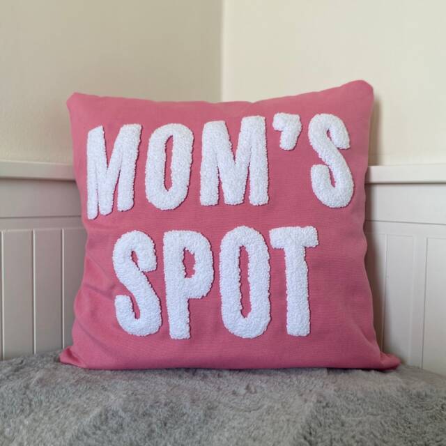 Personalized Mother's Day Embroidered Pillow, Custom Mom's Spot Gift Idea For Mother, First Present, Throw Pillow Cover - image 1