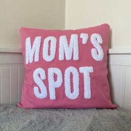 Personalized Mother's Day Embroidered Pillow, Custom Mom's Spot Gift Idea For Mother, First Present, Throw Pillow Cover - thumbnail 1