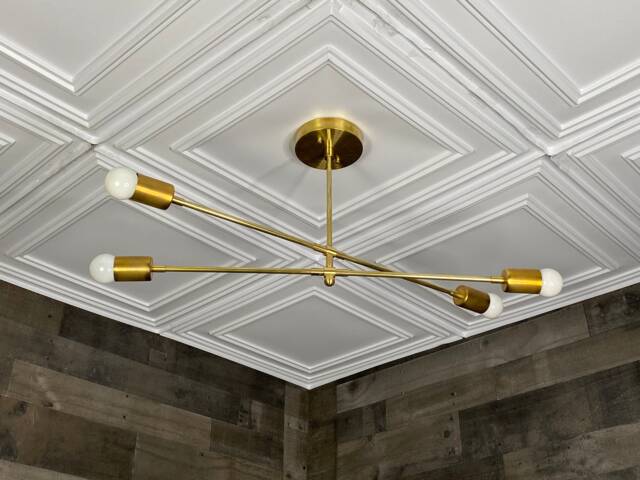 Ajax Modern 4 Light Mid Century Chandelier - image 1