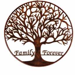 Large Bronze Family Forever Metal Garden Outdoor Wall Art Plaque 80cm Diameter - thumbnail 4