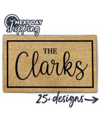 Personalized Gift Custom Doormat - Housewarming Family Name Welcome Mat Wedding - thumbnail 1
