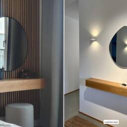 Minimalist Floating Dressing Table/Vanity - Made Of Solid Oak - thumbnail 3
