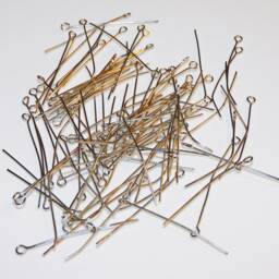 100 38mm 1.5 Inch Chandelier Headed Pins Chains Crystals Drops Garlands Lamp Parts Components Restoration Chrome Brass Antique Finish New - thumbnail 4