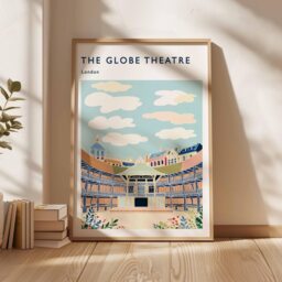 Globe Theatre London Art Print Shakespeare's Historic Playhouse - thumbnail 2