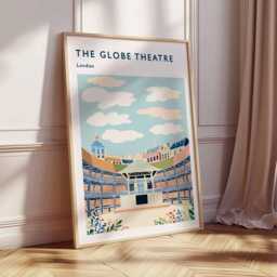 Globe Theatre London Art Print Shakespeare's Historic Playhouse - thumbnail 3