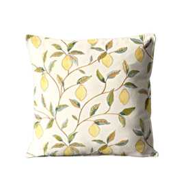 William Morris, Lemon Tree, Arts & Crafts, Lemon Green Linen Blend Cushion Cover, Throw Pillow Home Decor - thumbnail 3