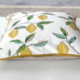 William Morris, Lemon Tree, Arts & Crafts, Lemon Green Linen Blend Cushion Cover, Throw Pillow Home Decor - thumbnail 2