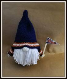 Chicago Bears Inspired Gnome, Football New, Handmade To Order, About 11 Inches Tall