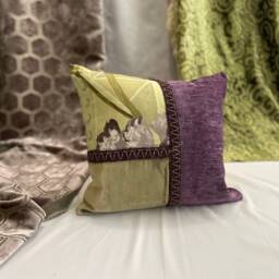 "Designers Guild Dujardin Pillow Purple Green Floral Linen Velvet - 12"" X 18" - thumbnail 3