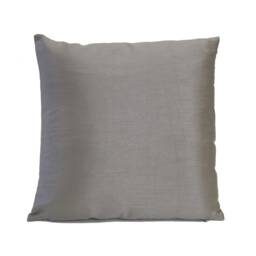 Light Charcoal Throw Pillow Cover, Decorative Cushion Solid Pillowcase, Accent Home Decor, Silk Blend Modern Pillow, Boho Cover - thumbnail 1