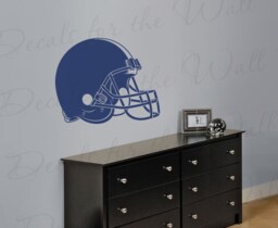 Football Helmet Wall Decal Vinyl Graphic Sports Mural Boys Room Playroom Nursery Sticker Art Decor Large Decoration Sign G58 - thumbnail 1