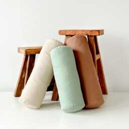 Bolster Pillow Cover in Various Colors, Custom Cylindrical Covers, Linen Neckroll Case, Pillowcase With Zipper - thumbnail 2