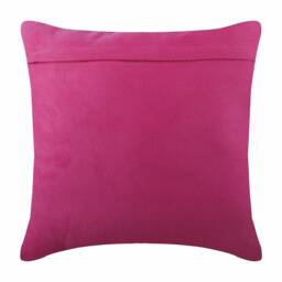 "Faux Suede Fuchsia Pink Throw Pillow Cover 16""x16" - thumbnail 4