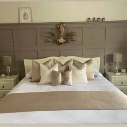 A Luxury Custom Bespoke Bed Runner & Bespoke Bed Spread For Your Bed. Soft Textured - The Couture Cushion - thumbnail 2