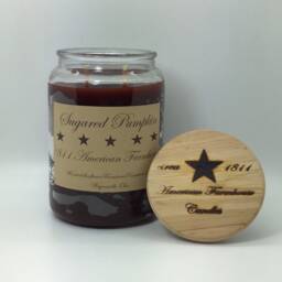Sugared Pumpkin Highly Scented Candle /Apothecary Jar 26Oz /Paraffin Wax/Farmhouse Candle/Hand Poured Candle/Country-Primitive - thumbnail 2