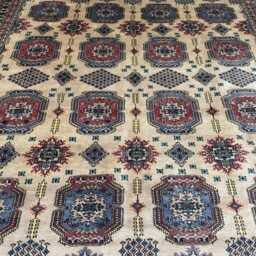 8x10 Beige Color Bokhara Rug - 2.50x3.00 Kids Room Luxury Area Turkish Fine Quality Afghan - thumbnail 3