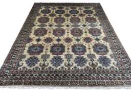 8x10 Beige Color Bokhara Rug - 2.50x3.00 Kids Room Luxury Area Turkish Fine Quality Afghan