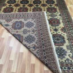 8x10 Beige Color Bokhara Rug - 2.50x3.00 Kids Room Luxury Area Turkish Fine Quality Afghan - thumbnail 4