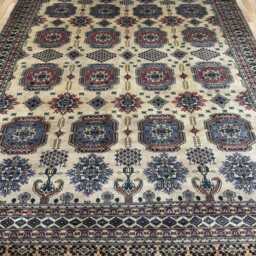 8x10 Beige Color Bokhara Rug - 2.50x3.00 Kids Room Luxury Area Turkish Fine Quality Afghan - thumbnail 2