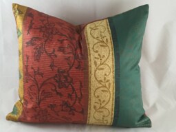 Abstract Cotton Sateen Cushion With Insert - thumbnail 1