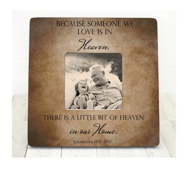 Because Someone We Love Is in Heaven There's A Little Bit Of Our Home Memory Picture Frame Memorial Sympathy Gift In - image 1