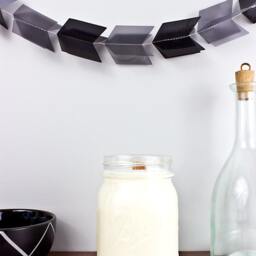 Black Sea Soy Candle in Pint Mason Jar - Masculine Outdoors Ocean Scented Gift, Wood Or Cotton Wick - thumbnail 2
