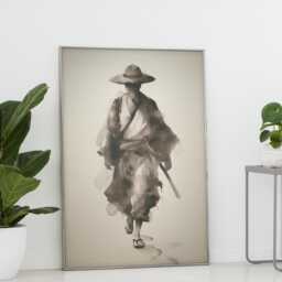 Anime Ink Wash Mugiwara Art Print One Piece Straw Hat Legacy Scene - thumbnail 2