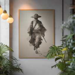 Anime Ink Wash Mugiwara Art Print One Piece Straw Hat Legacy Scene - thumbnail 3