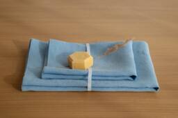 stone Washed Linen Towel Set, Sky Blue Bath & Hand Towels