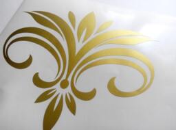 10 Damask Decals, Damask Sticker, Removable Art Deco Wallpaper Decal, Decorative Wall Pattern Gold Metallic Decal Flourish Ornament