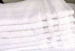 Bundle Of 6 Monogrammed White Hand Towels From Grandeur Hospitality, 100% Cotton - thumbnail 1
