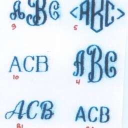 Bundle Of 6 Monogrammed White Hand Towels From Grandeur Hospitality, 100% Cotton - thumbnail 3