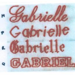 Bundle Of 6 Monogrammed White Hand Towels From Grandeur Hospitality, 100% Cotton - thumbnail 4