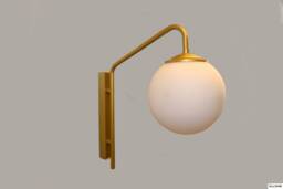 Wall Decor Brass Gold Globe Lamp Vanity Light Fixture, Sconce Lamp, Mid Century Light - Tiltan Model Ranor Lighting Design #520 - thumbnail 1