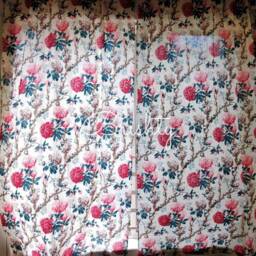 Floral Vintage Cottage Style Curtain Panels, Spring Summer Floral Breezy Cotton Curtains, Can Be Customized - thumbnail 4