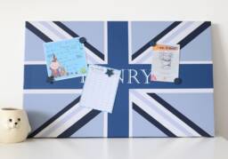 Blue Union Flag Magnetic Noticeboard