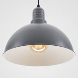 Lias Ceiling Pendant Lamp - Gray Retro Loft Industrial Minimalist - thumbnail 2